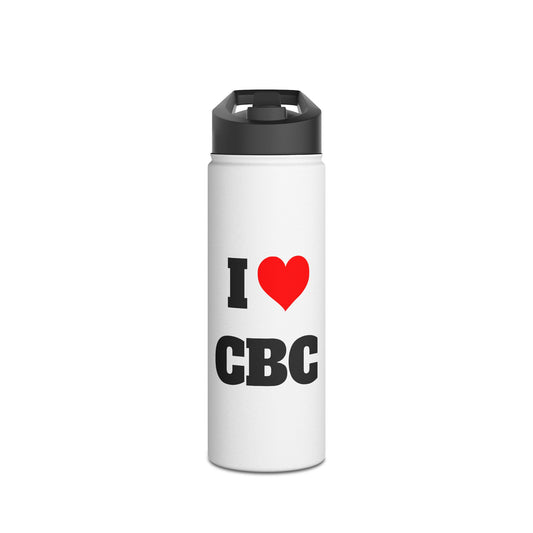 I Love CBC Stainless Steel Water Bottle