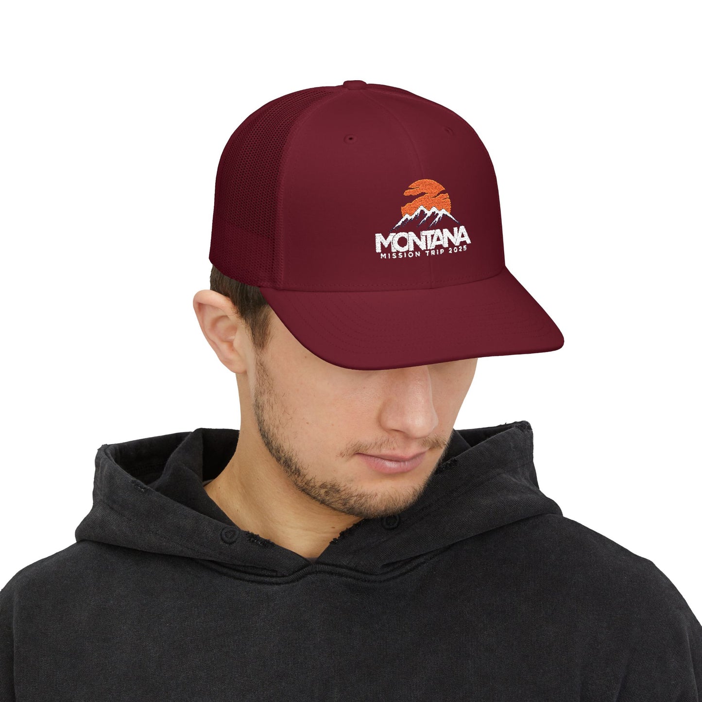 Montana Mission Trip Embroidered Snapback Trucker Cap